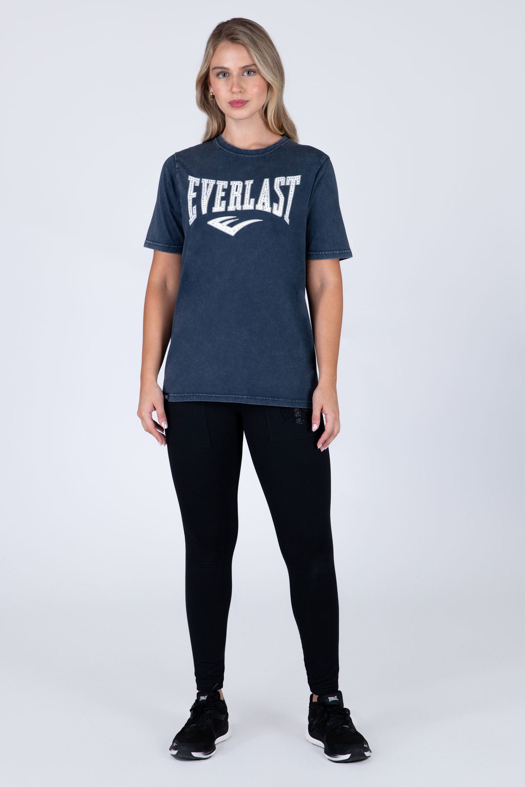 Polera Manga Corta Reading Azul Everlast