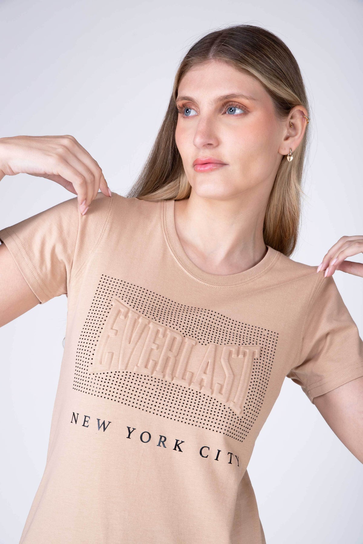 Polera Manga Corta Winnipeg Beige Everlast