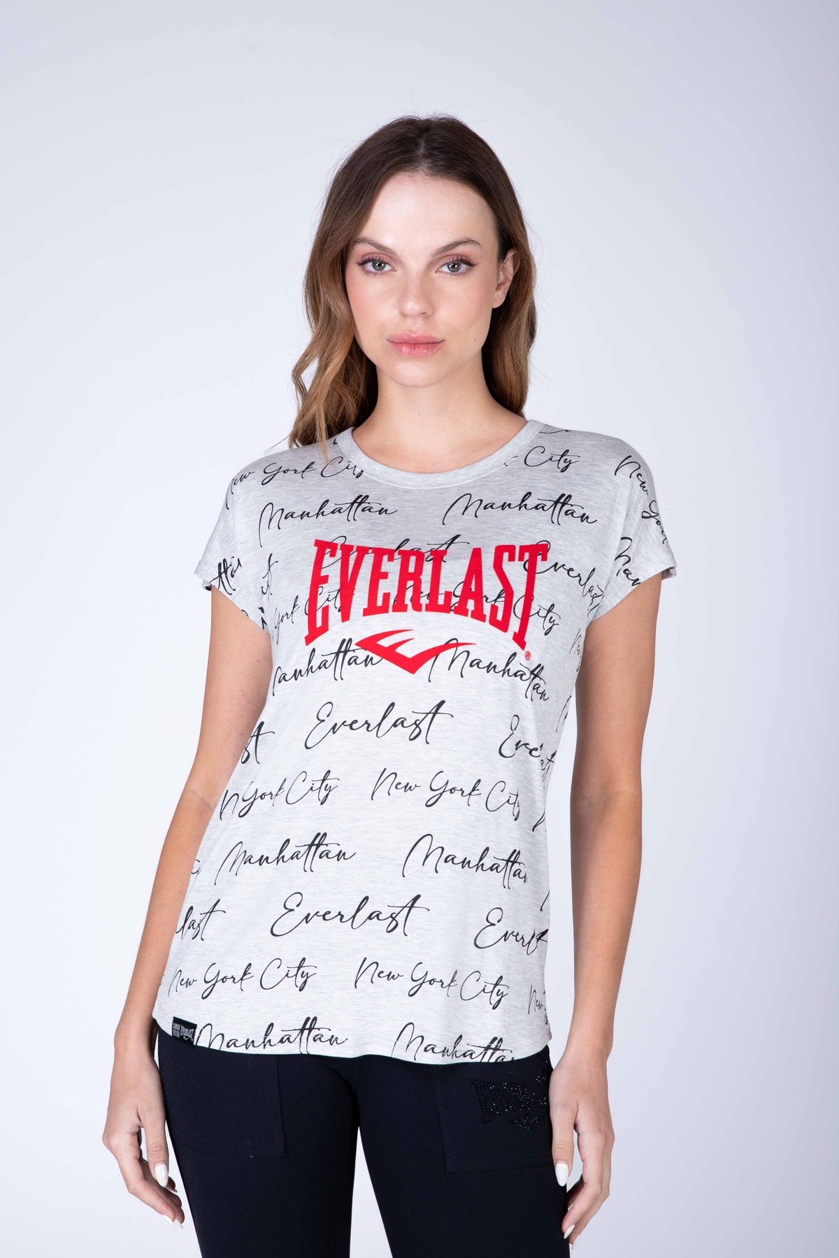 Polera Manga Corta Yellow Gris Everlast