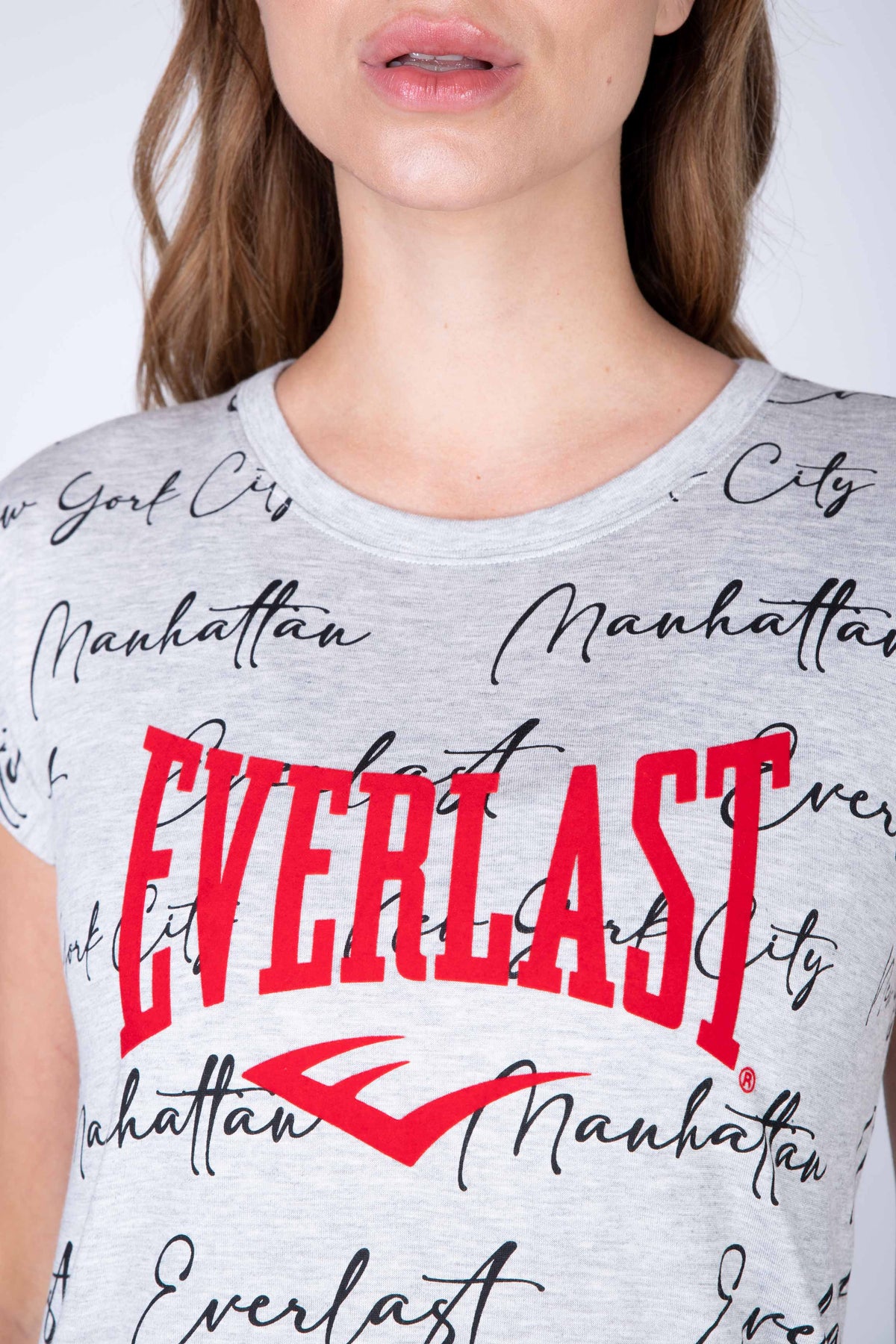 Polera Manga Corta Yellow Gris Everlast