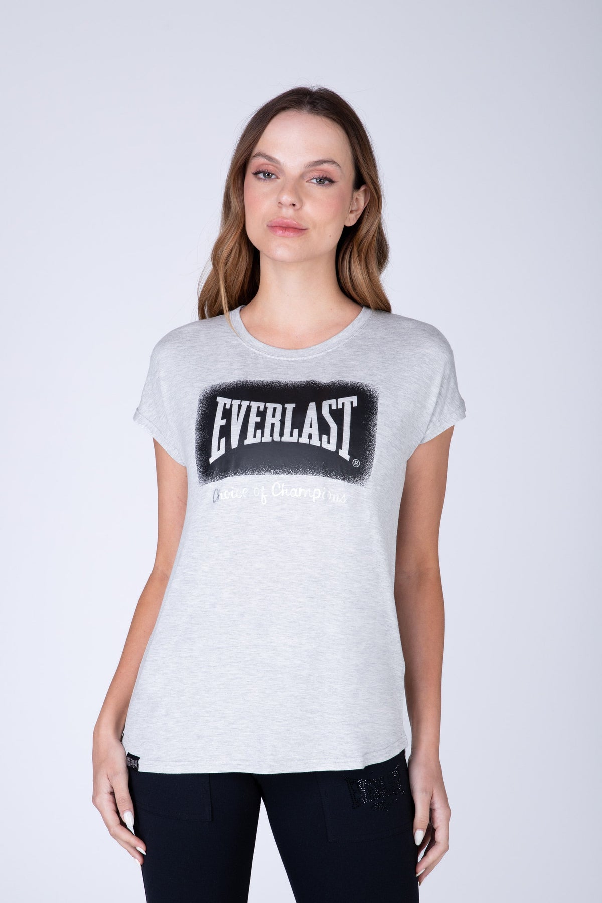 Polera Manga Corta Dubai Gris Everlast