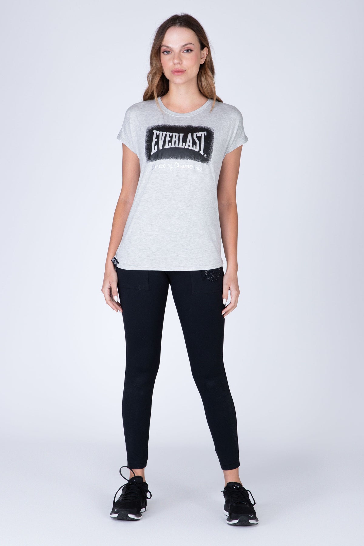Polera Manga Corta Dubai Gris Everlast