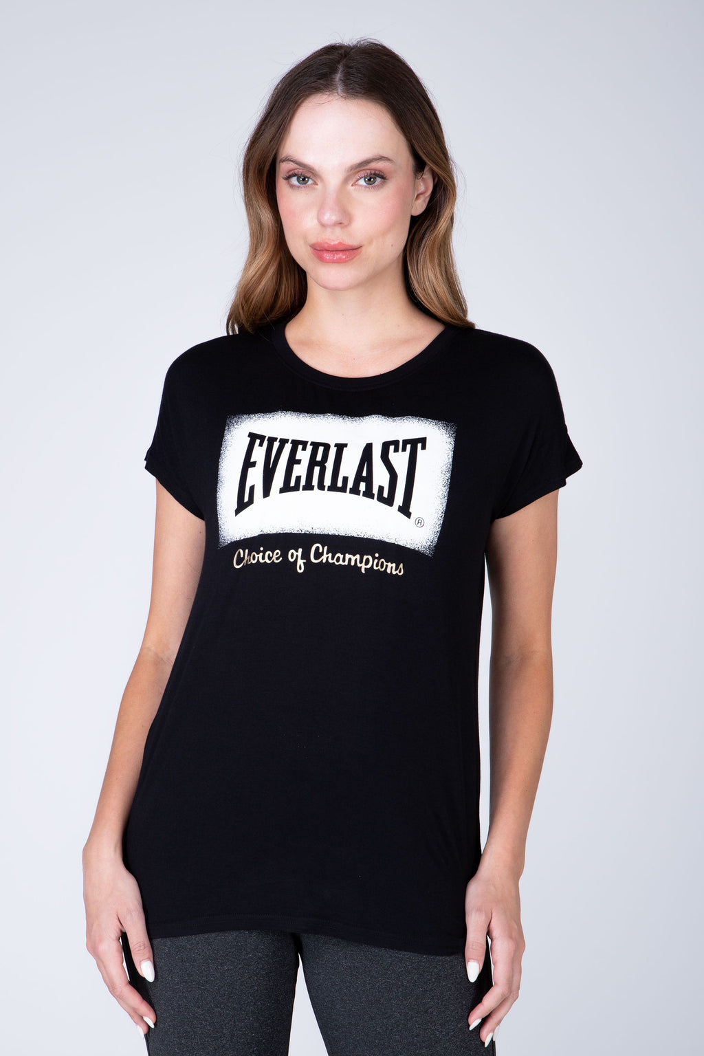 Polera Manga Corta Dubai Negro Everlast