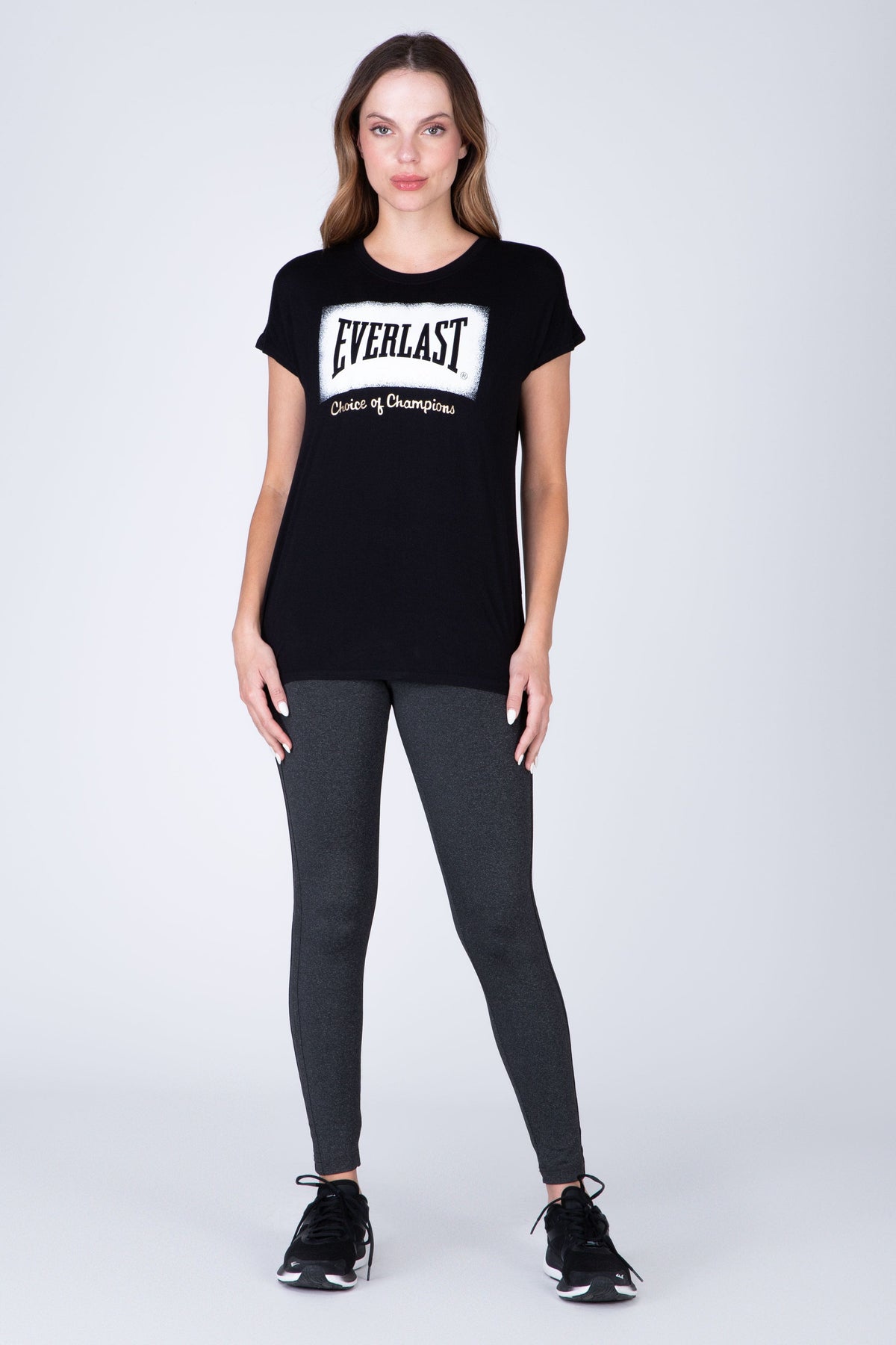 Polera Manga Corta Dubai Negro Everlast