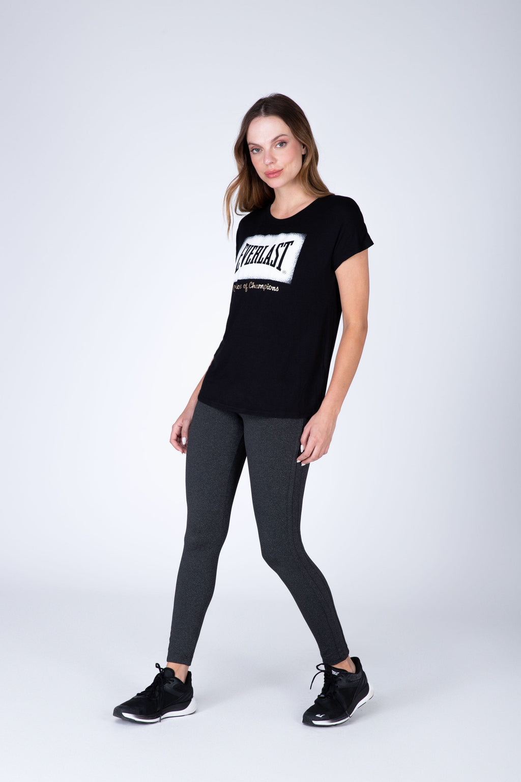 Polera Manga Corta Dubai Negro Everlast