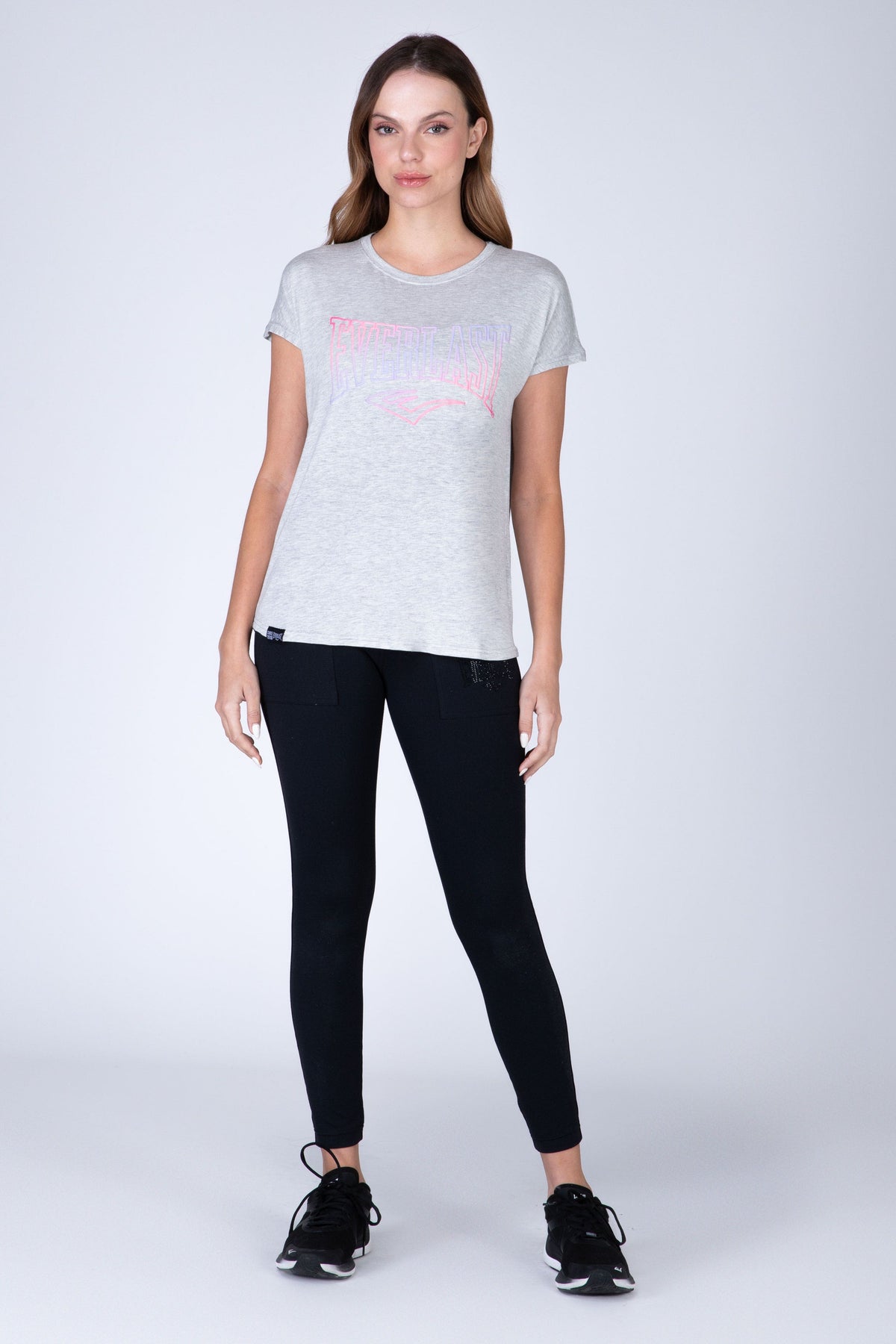 Polera Manga Corta Perth Gris Everlast