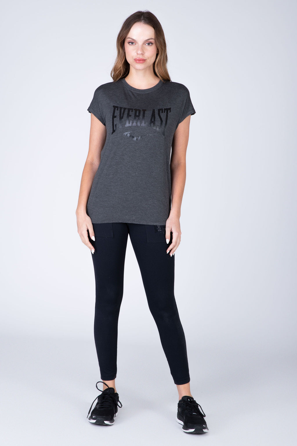 Polera Manga Corta Stone Gris Everlast