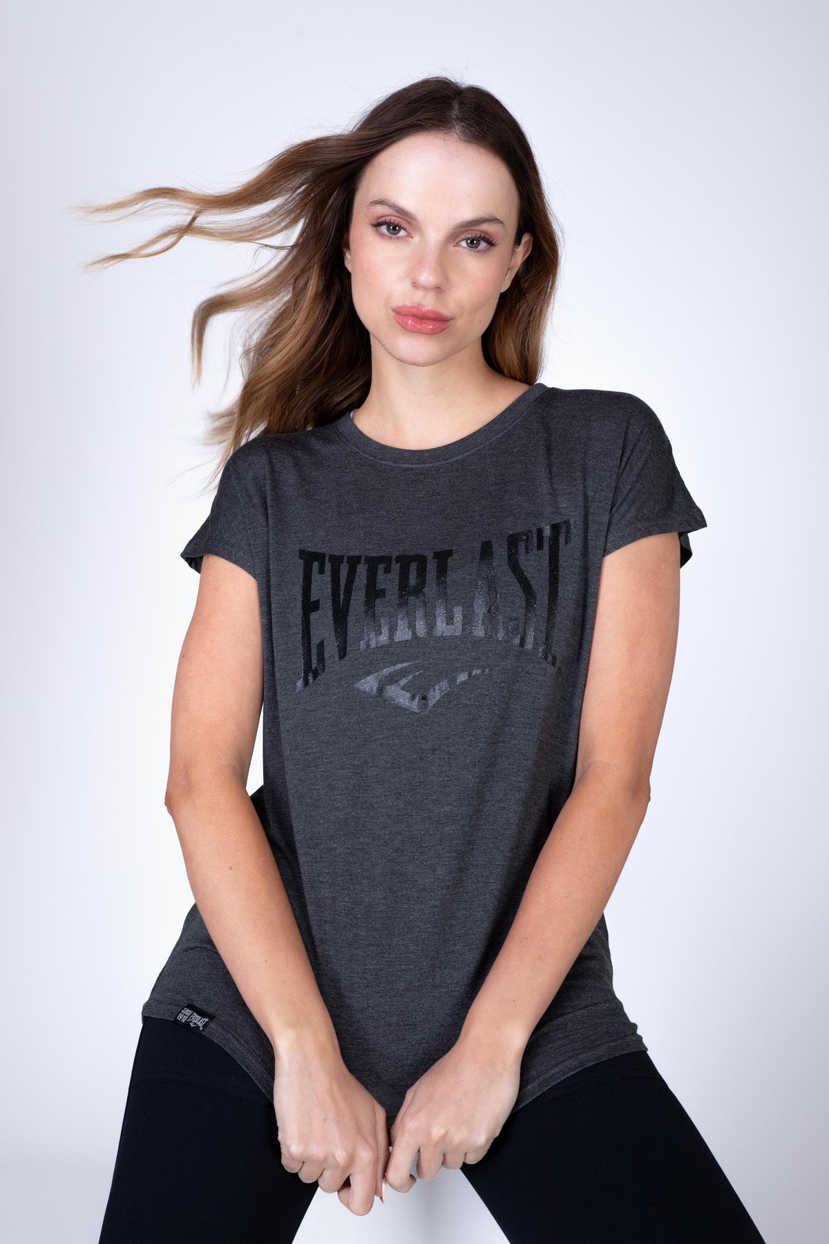Polera Manga Corta Stone Gris Everlast