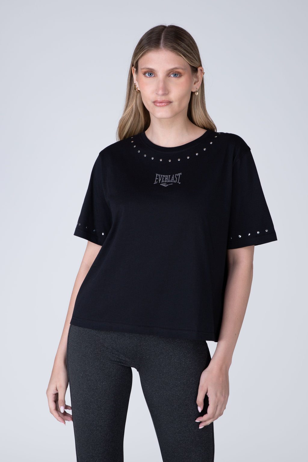 Polera Manga Corta Knock Out Negro Everlast