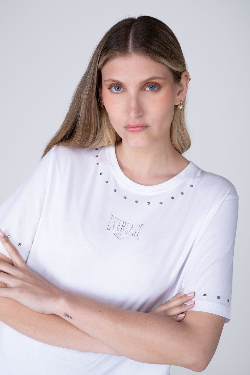 Polera Manga Corta Knock Out Blanco Everlast