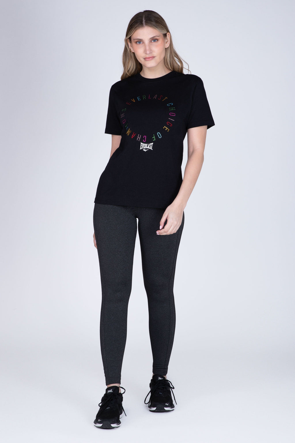 Polera Manga Corta Drago Negro Everlast