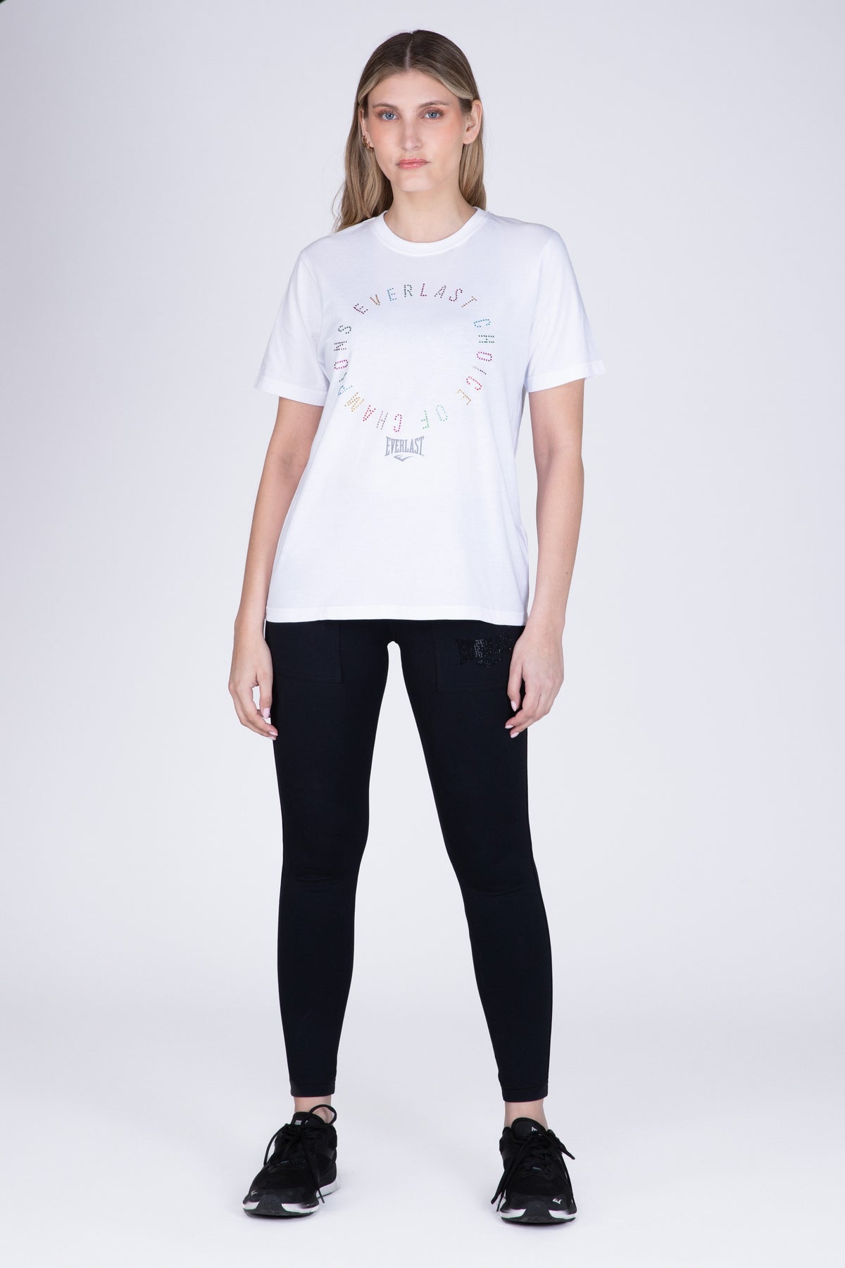 Polera Manga Corta Drago Blanco Everlast