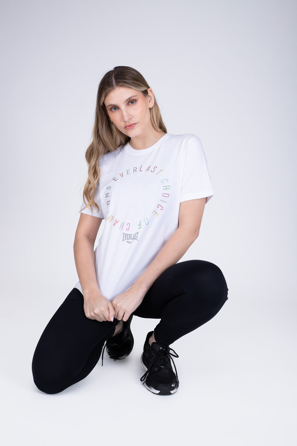 Polera Manga Corta Drago Blanco Everlast