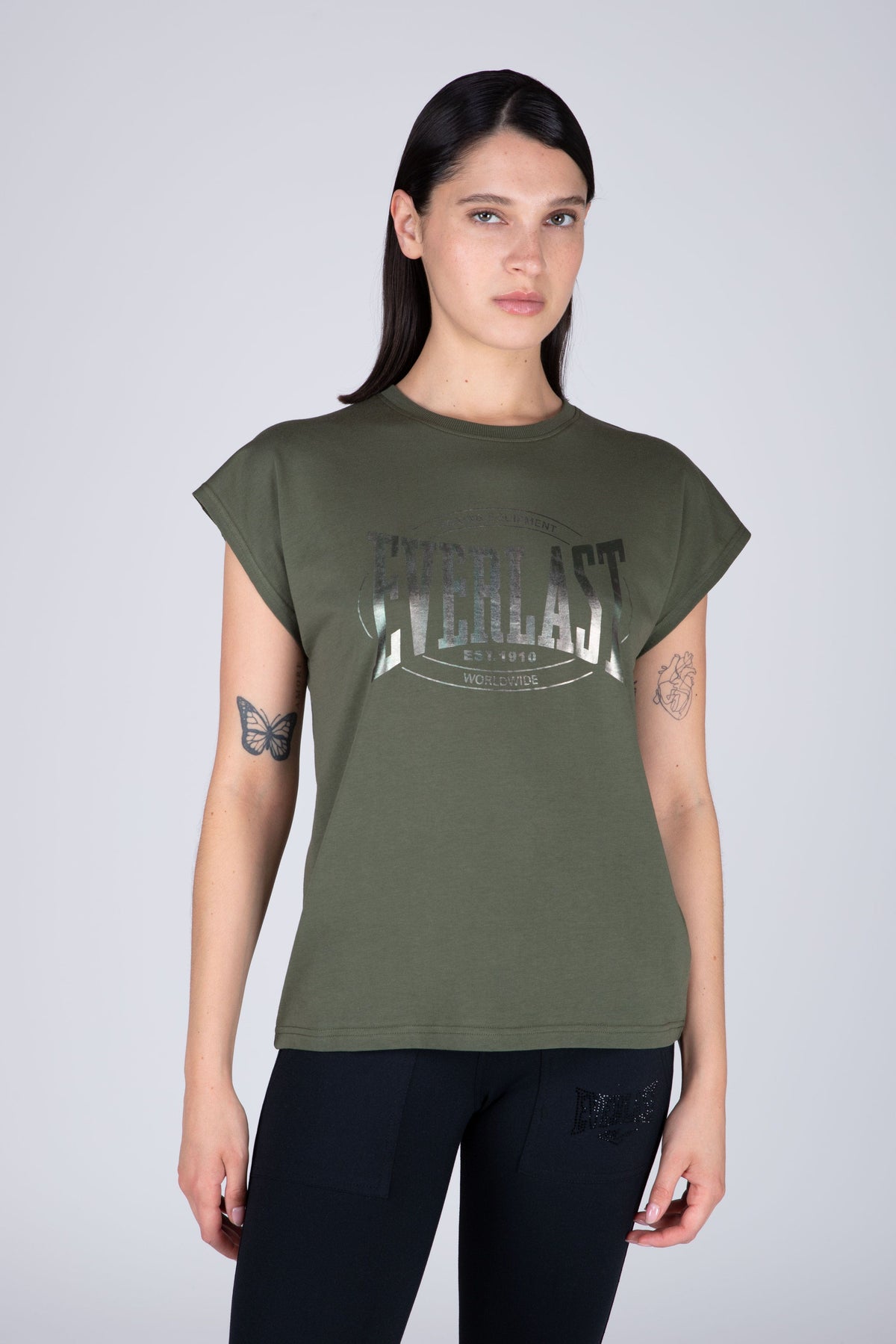 Polera Manga Corta Glad Verde Everlast