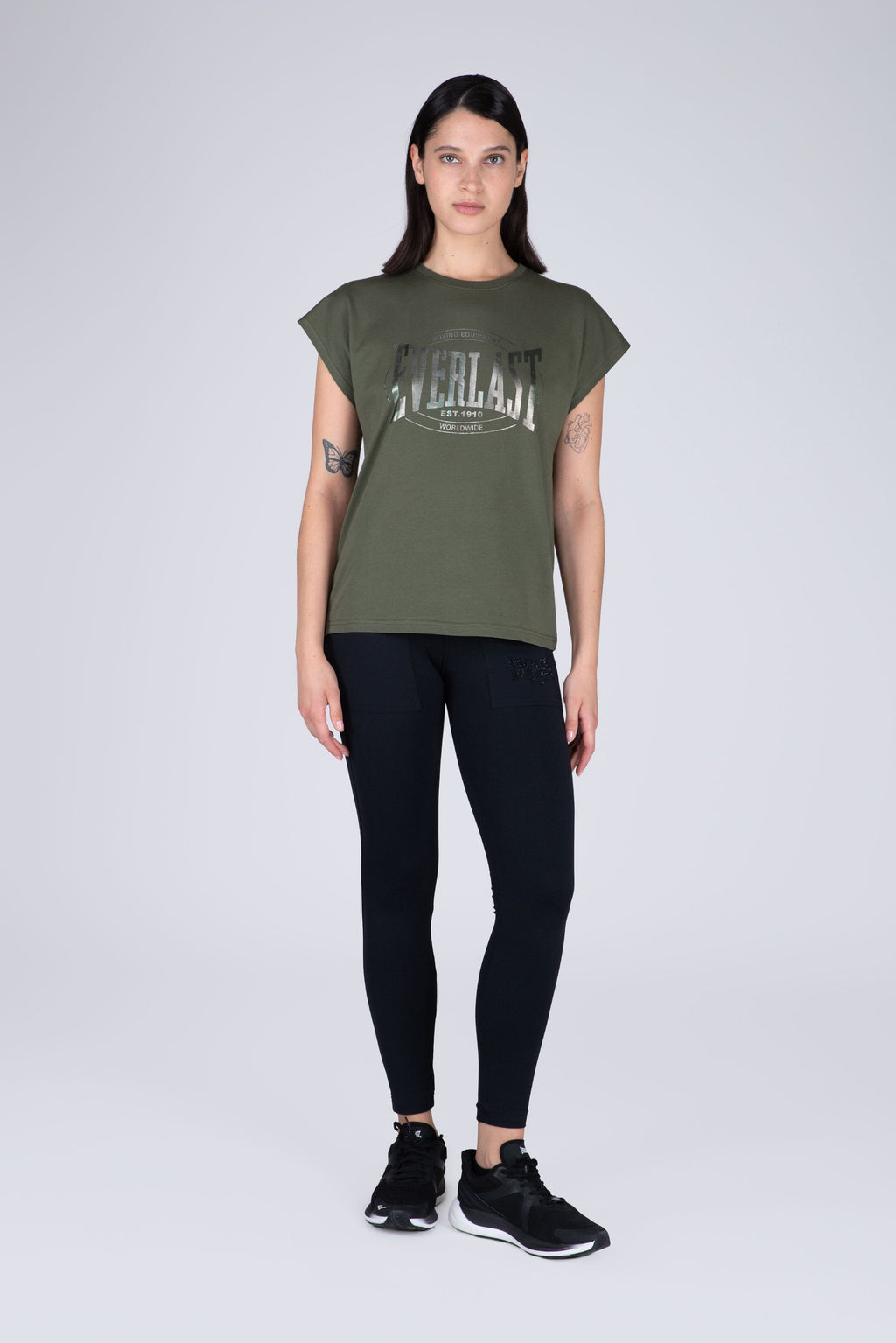 Polera Manga Corta Glad Verde Everlast