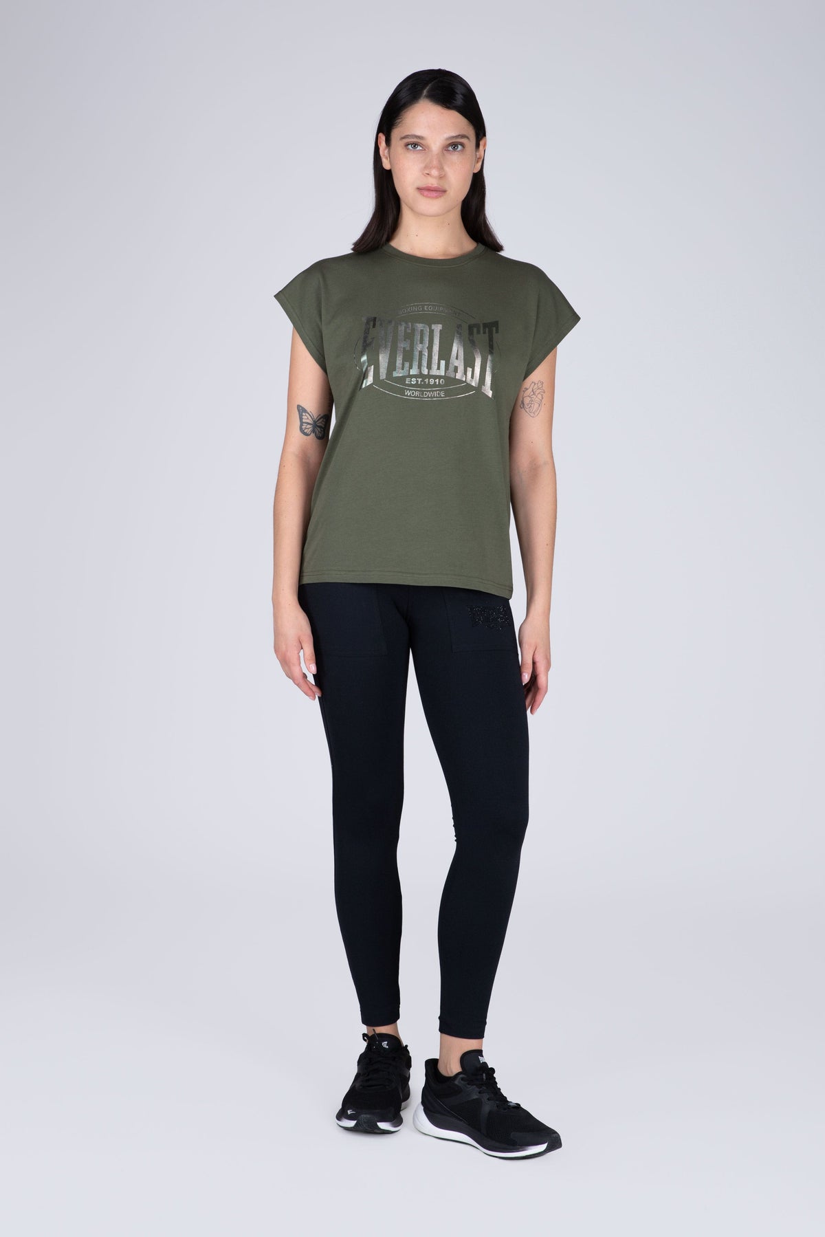 Polera Manga Corta Glad Verde Everlast