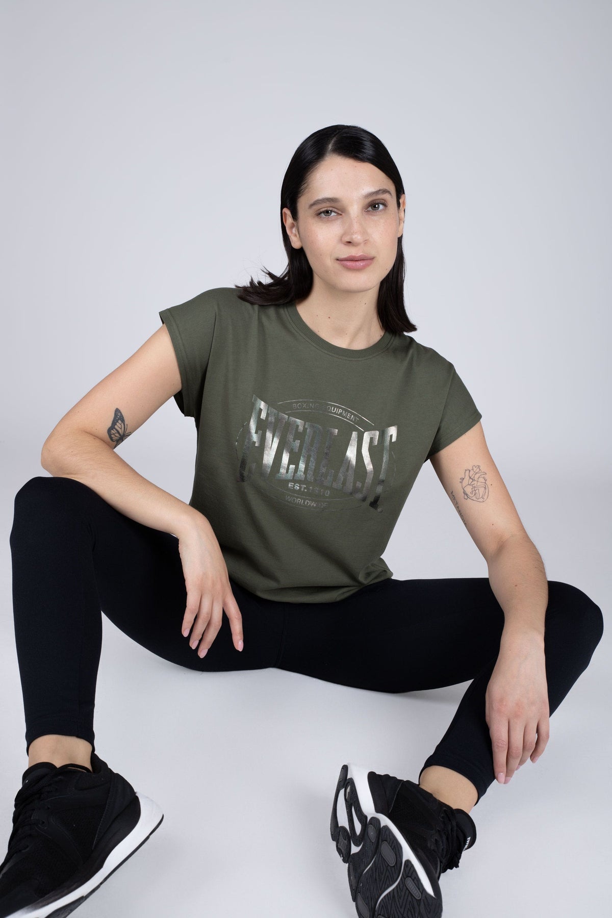 Polera Manga Corta Glad Verde Everlast