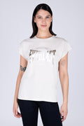 Polera Manga Corta Glad Beige Everlast