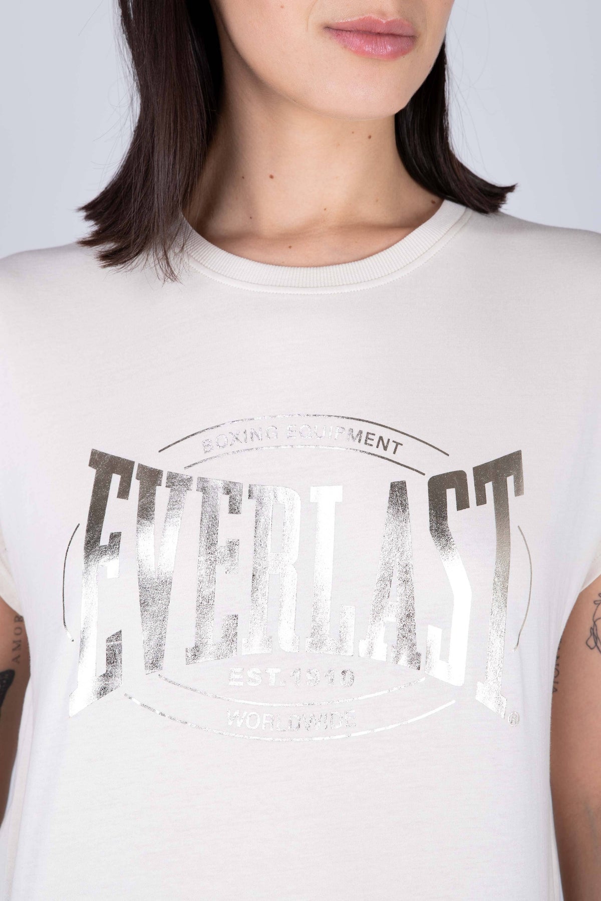 Polera Manga Corta Glad Beige Everlast