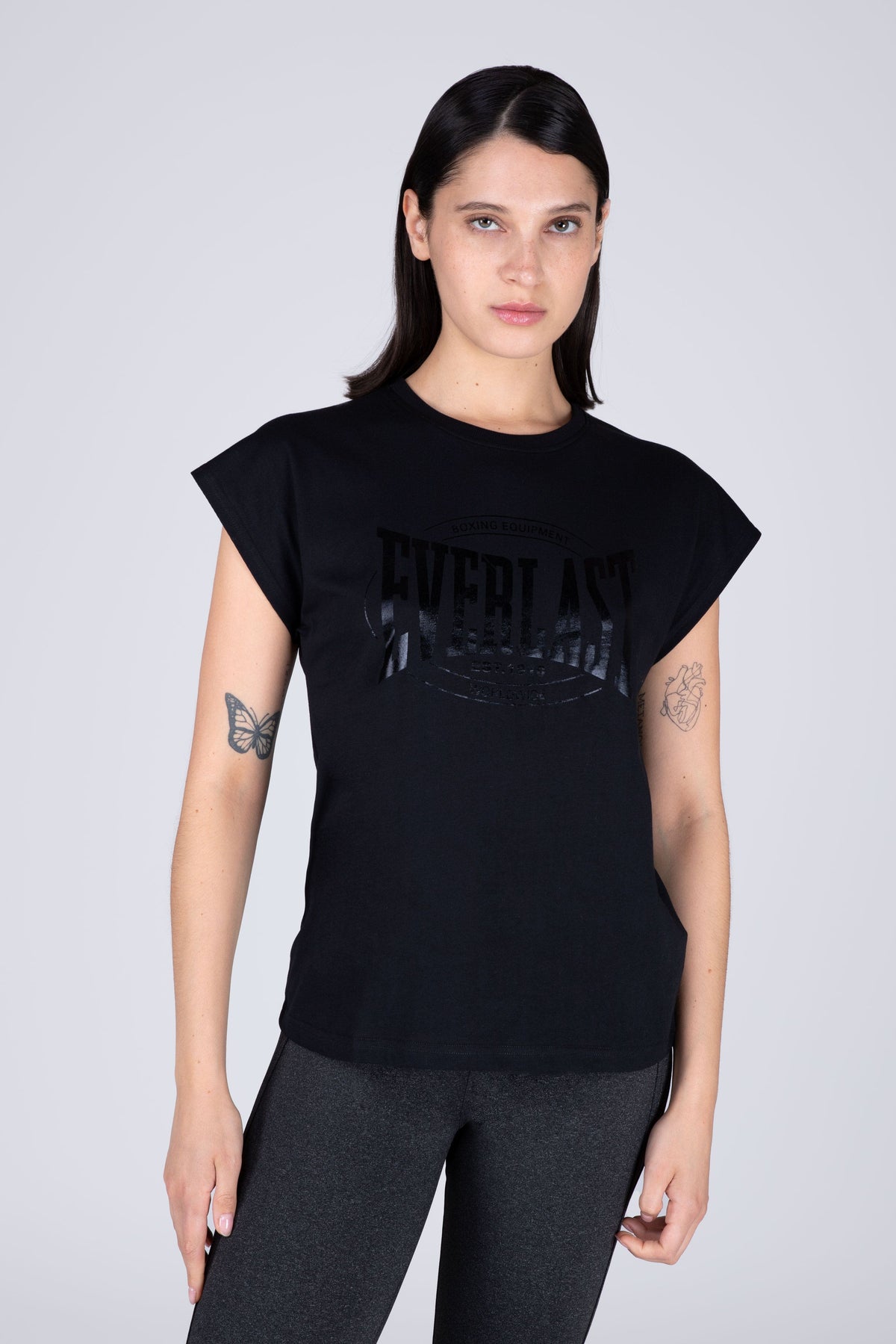 Polera Manga Corta Glad Negro Everlast