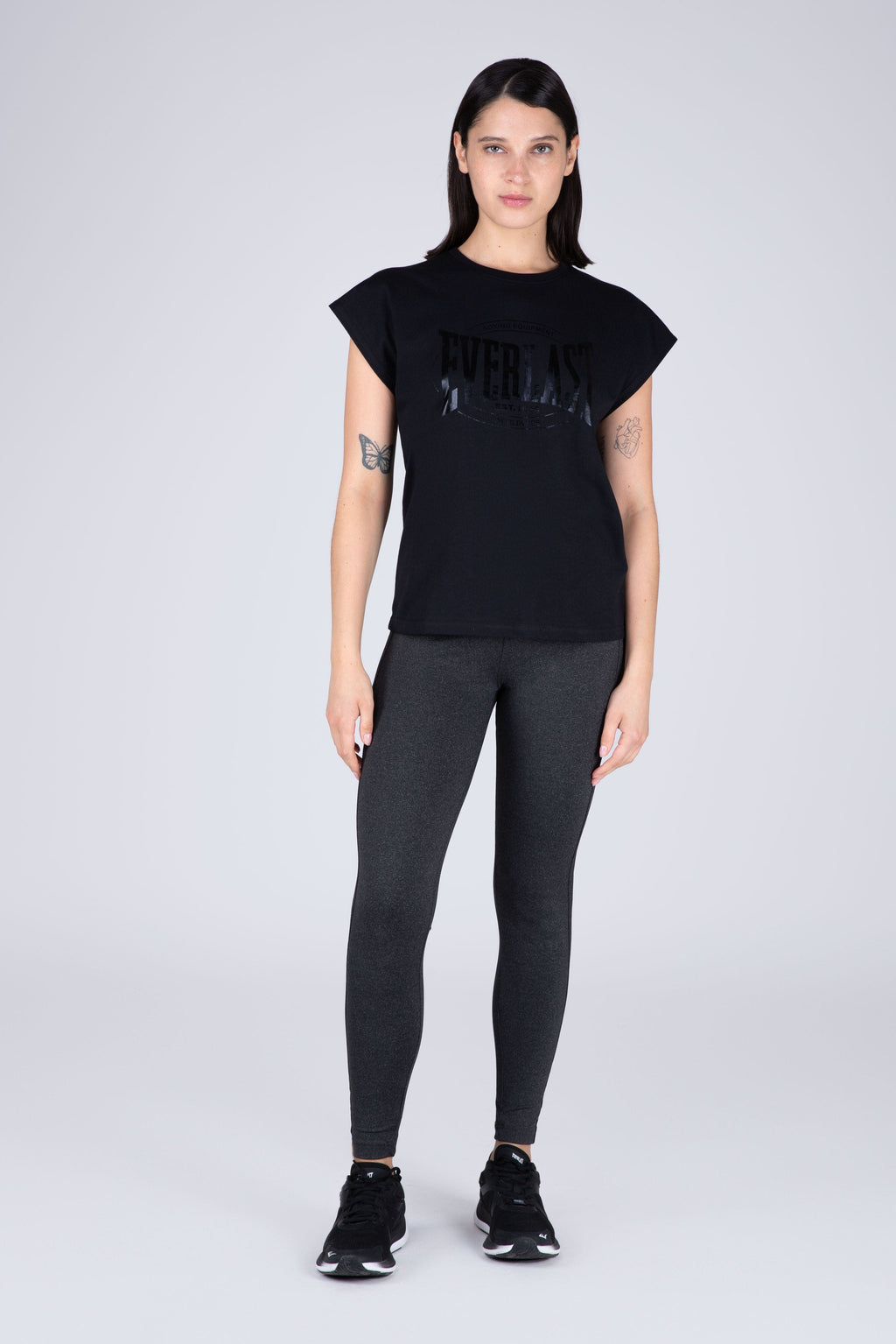 Polera Manga Corta Glad Negro Everlast