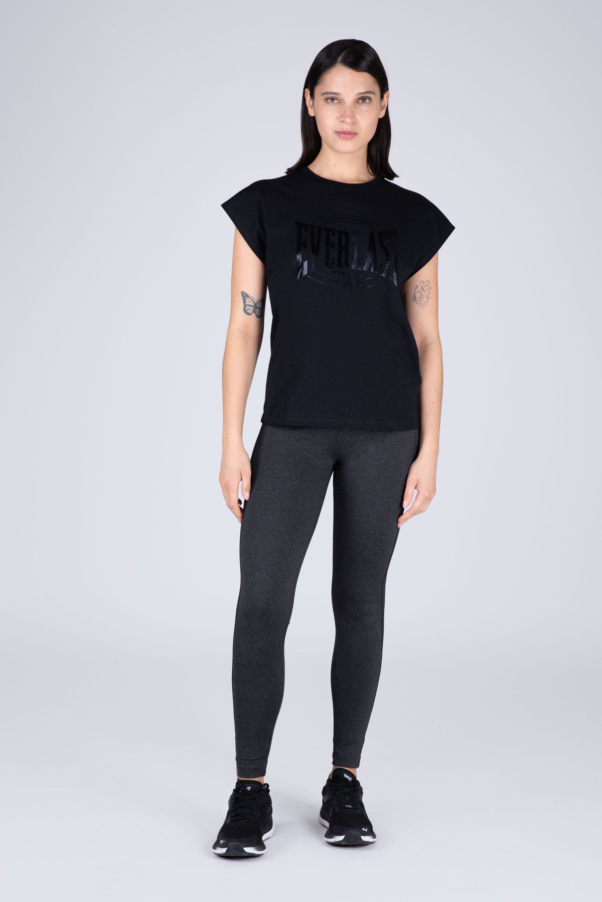 Polera Manga Corta Glad Negro Everlast