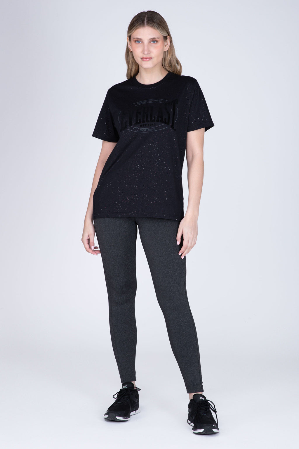 Polera Manga Corta Box Negro Everlast