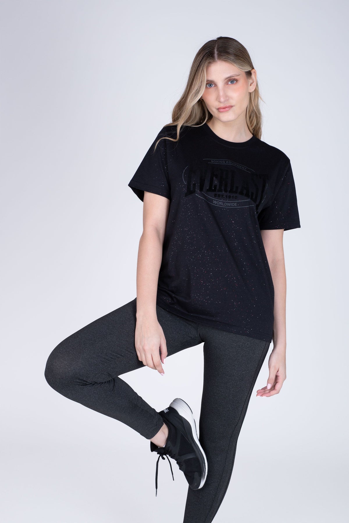 Polera Manga Corta Box Negro Everlast