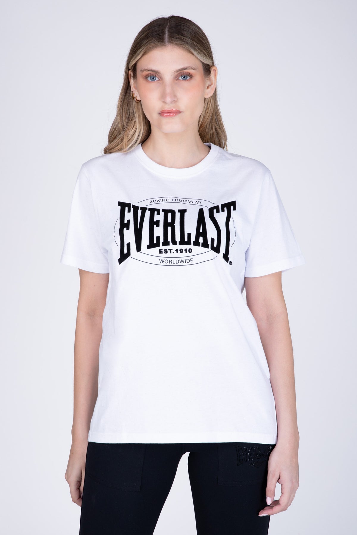 Polera Manga Corta Box Blanco Everlast