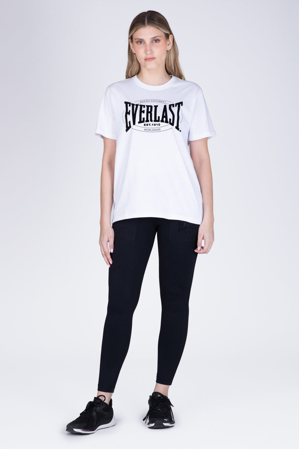 Polera Manga Corta Box Blanco Everlast