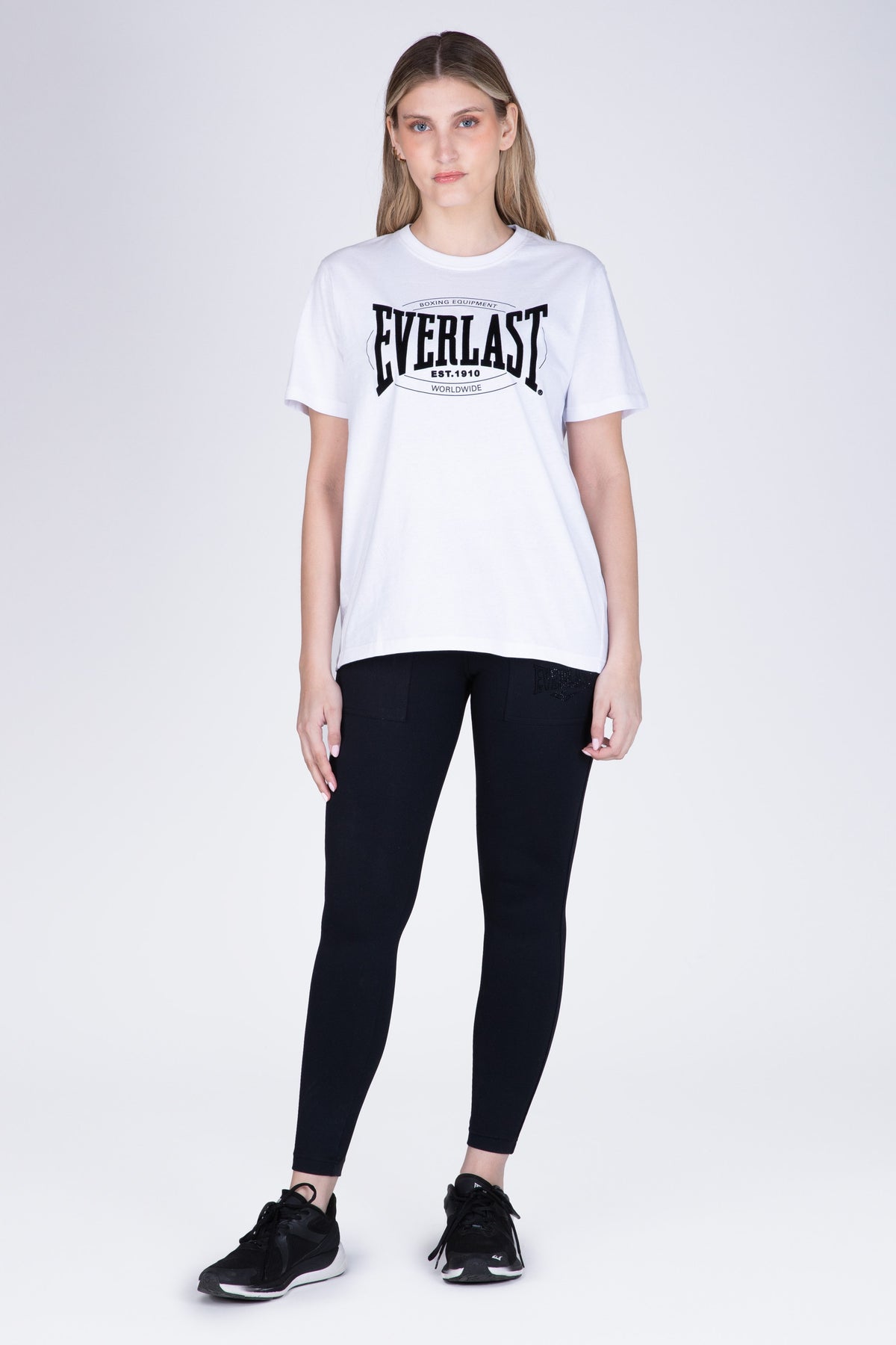 Polera Manga Corta Box Blanco Everlast
