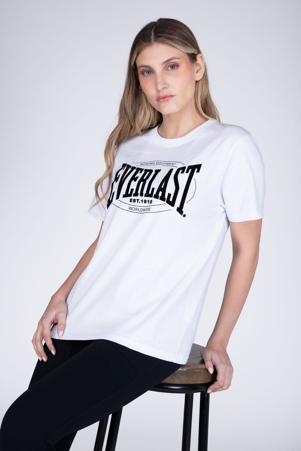 Polera Manga Corta Box Blanco Everlast