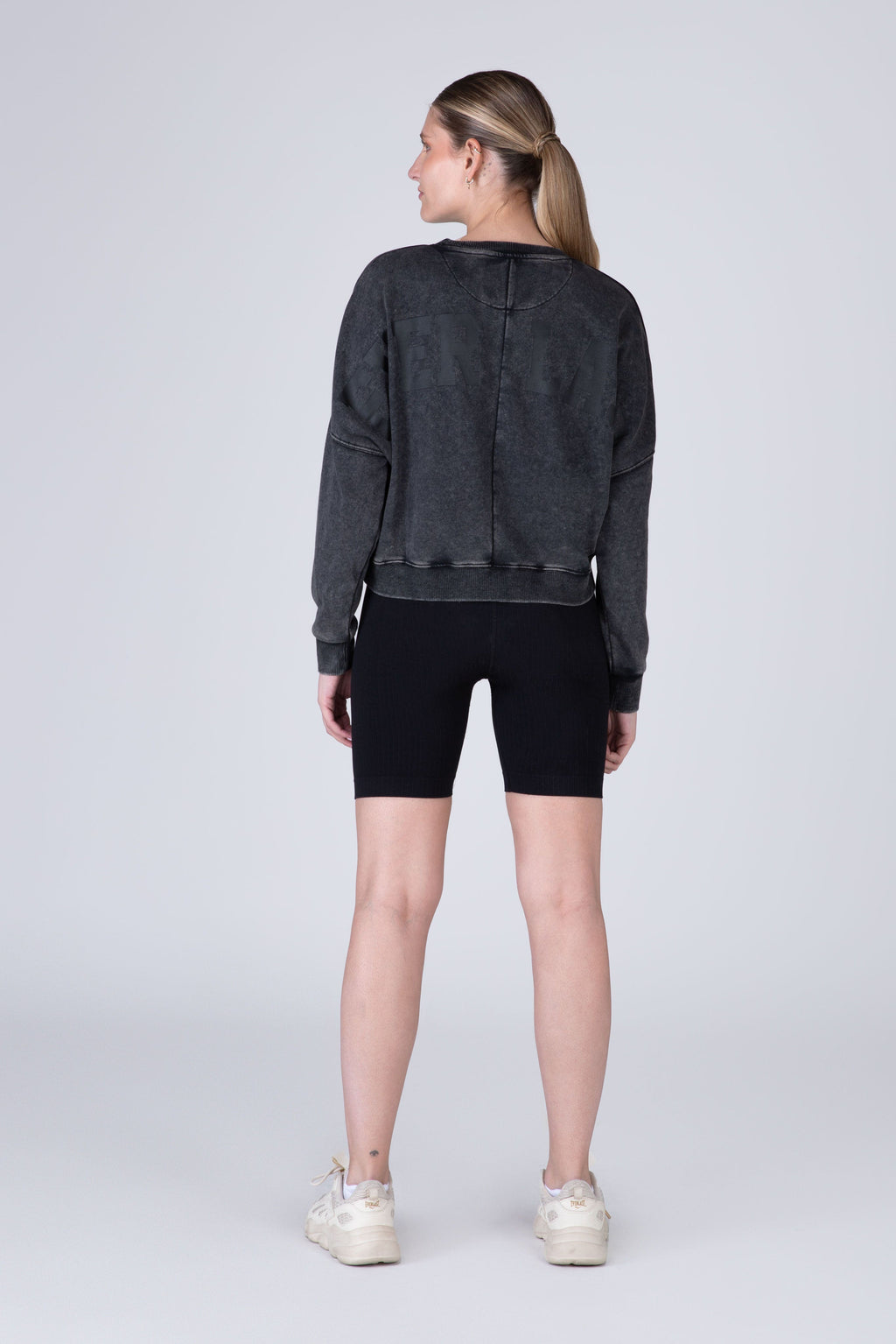 Poleron Crew Neck Greys Gris Everlast