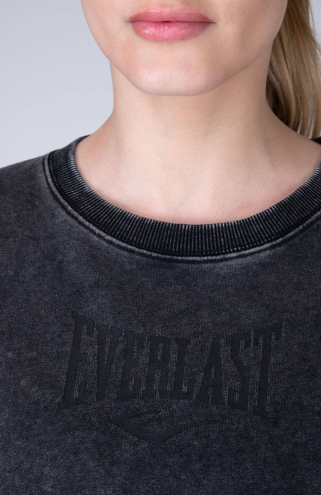 Poleron Crew Neck Greys Gris Everlast