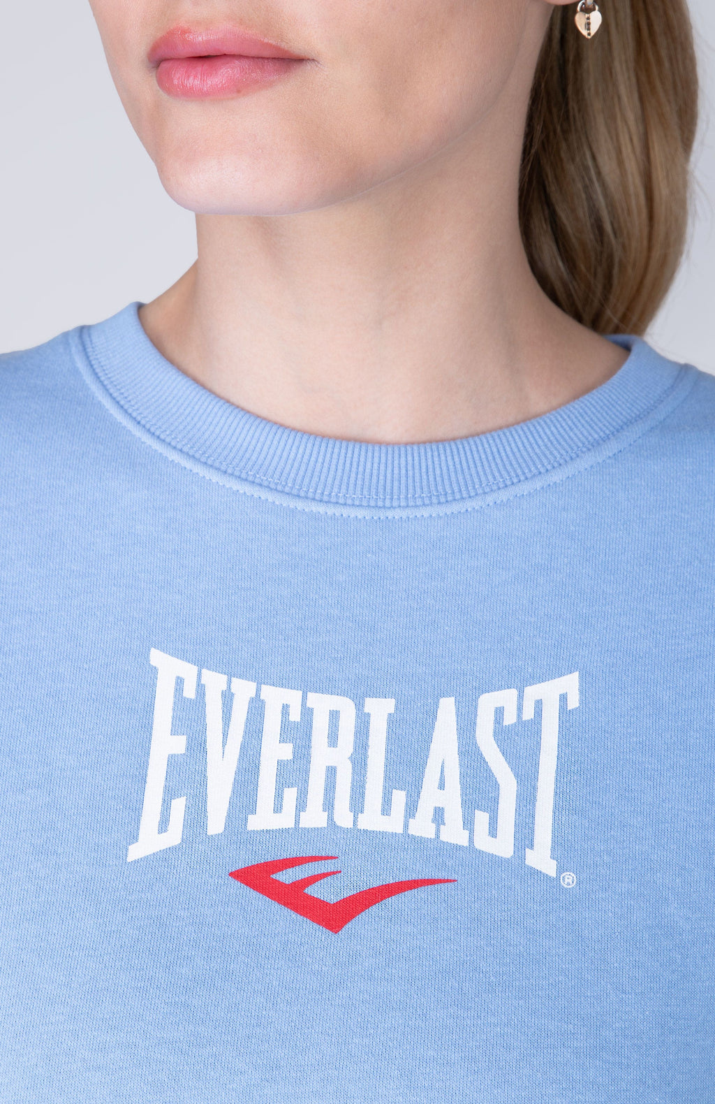 Poleron Crew Neck Greys Celeste Everlast