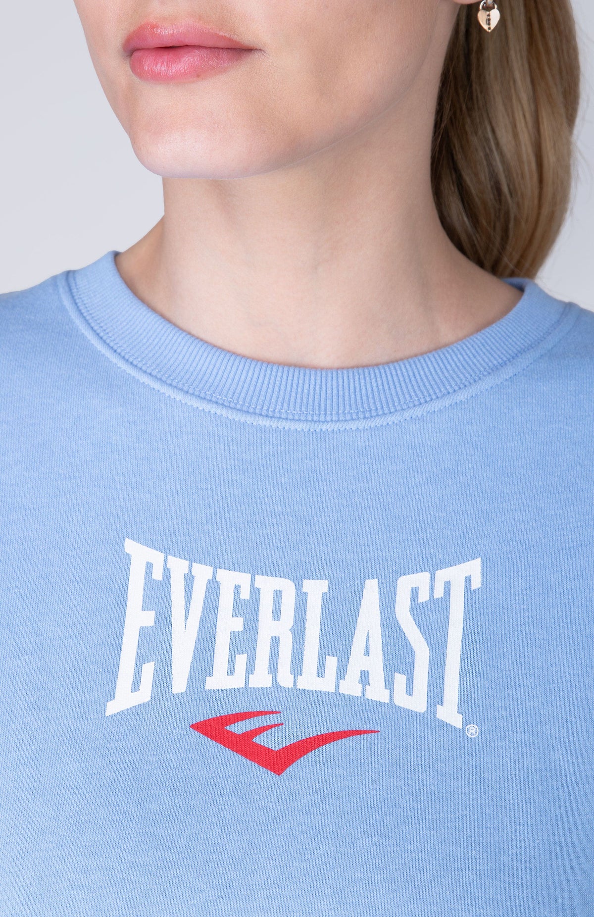 Poleron Crew Neck Greys Celeste Everlast