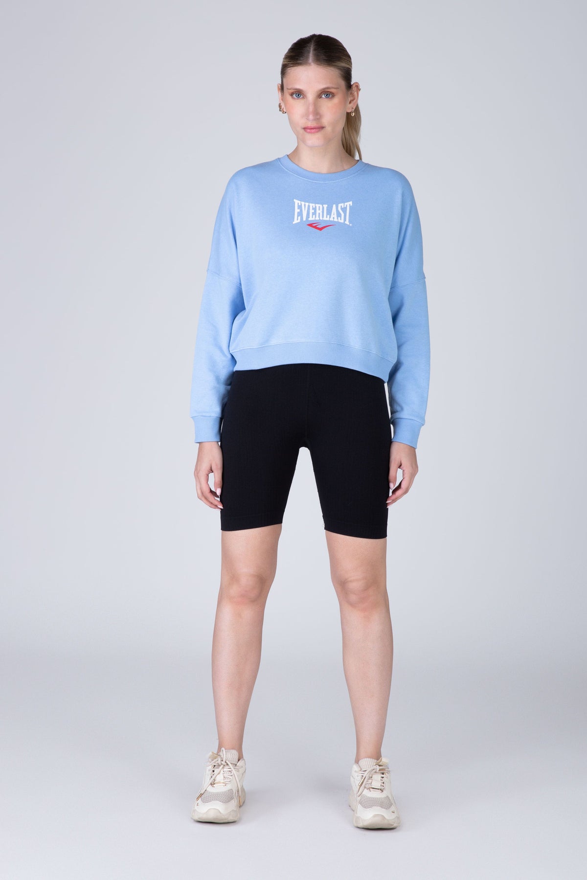Poleron Crew Neck Greys Celeste Everlast