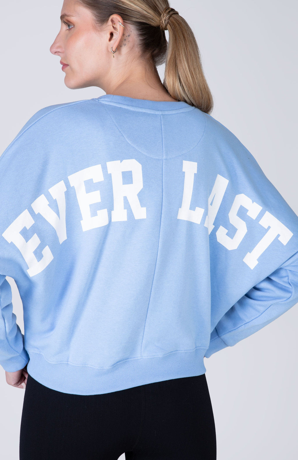 Poleron Crew Neck Greys Celeste Everlast