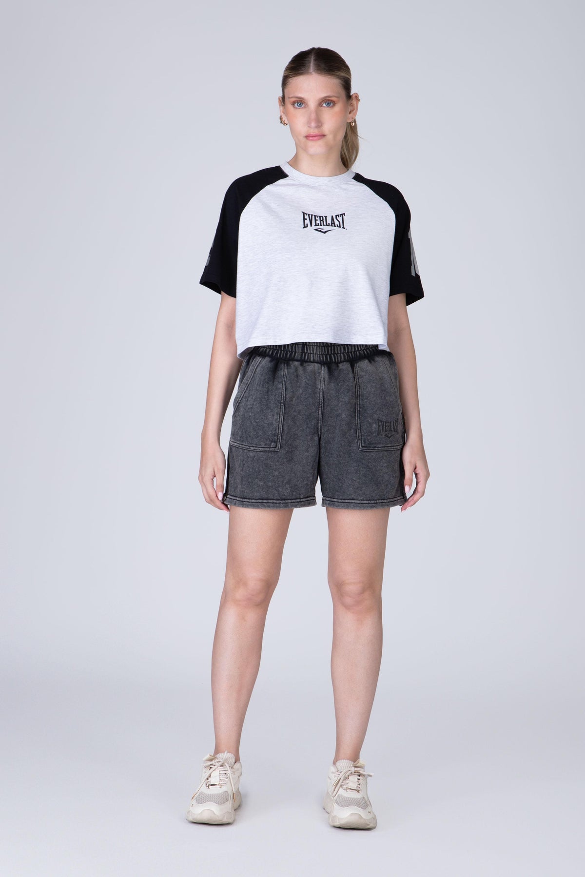 Polera Manga Corta Greys Gris Everlast