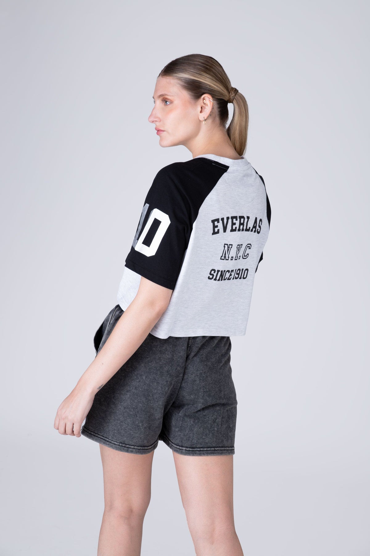 Polera Manga Corta Greys Gris Everlast