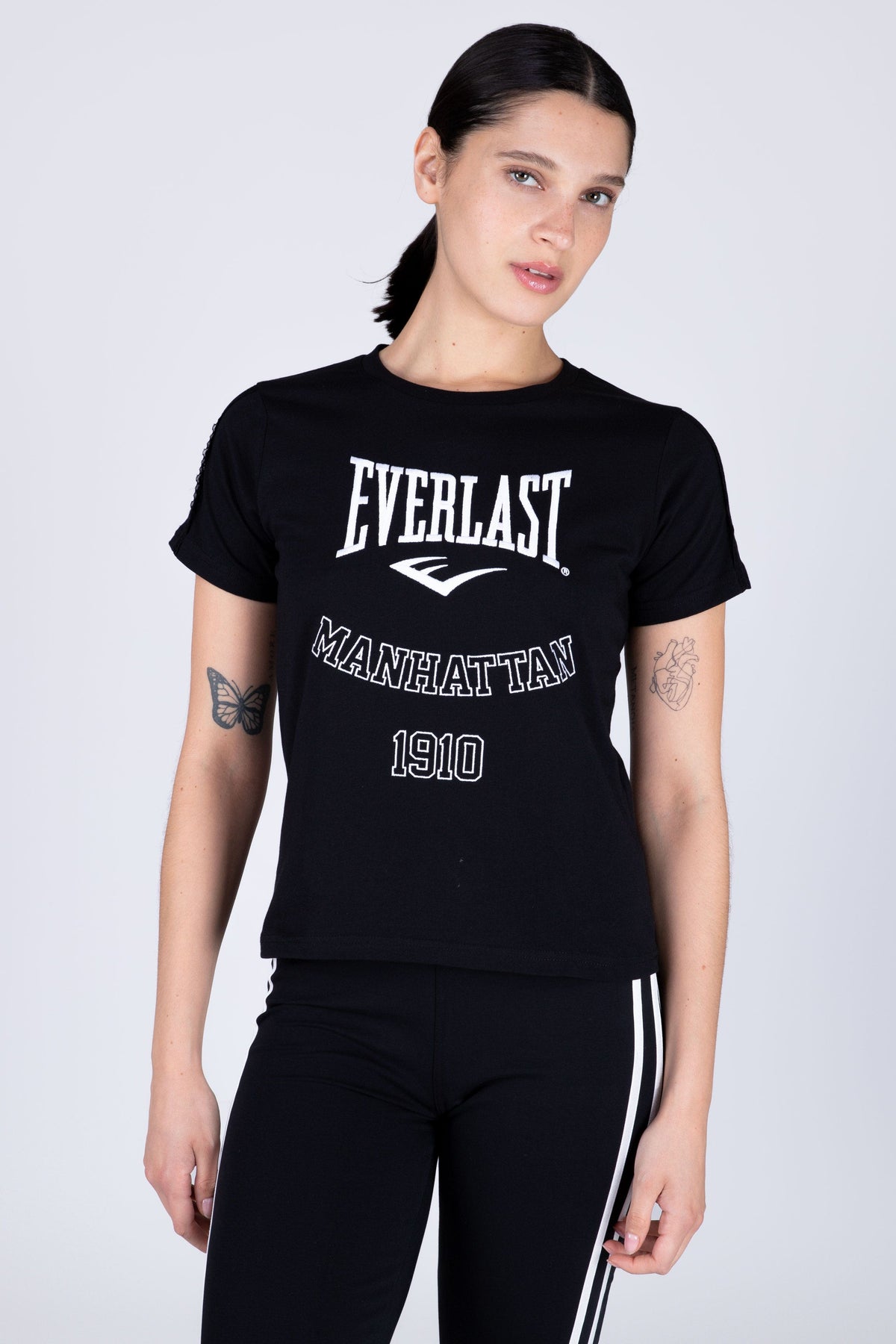 Polera Manga Corta Lace Negro Everlast