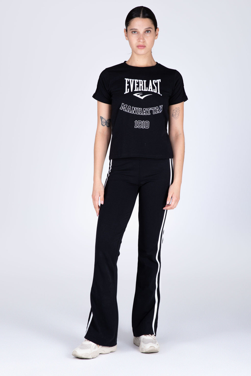 Polera Manga Corta Lace Negro Everlast