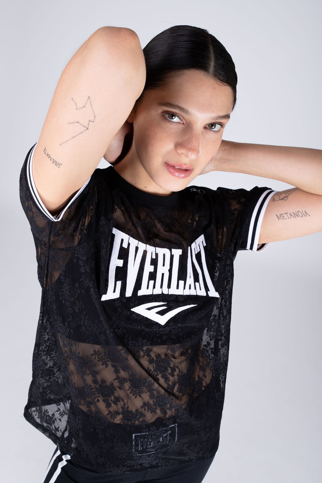 Polera Manga Corta Fantastic Negro Everlast