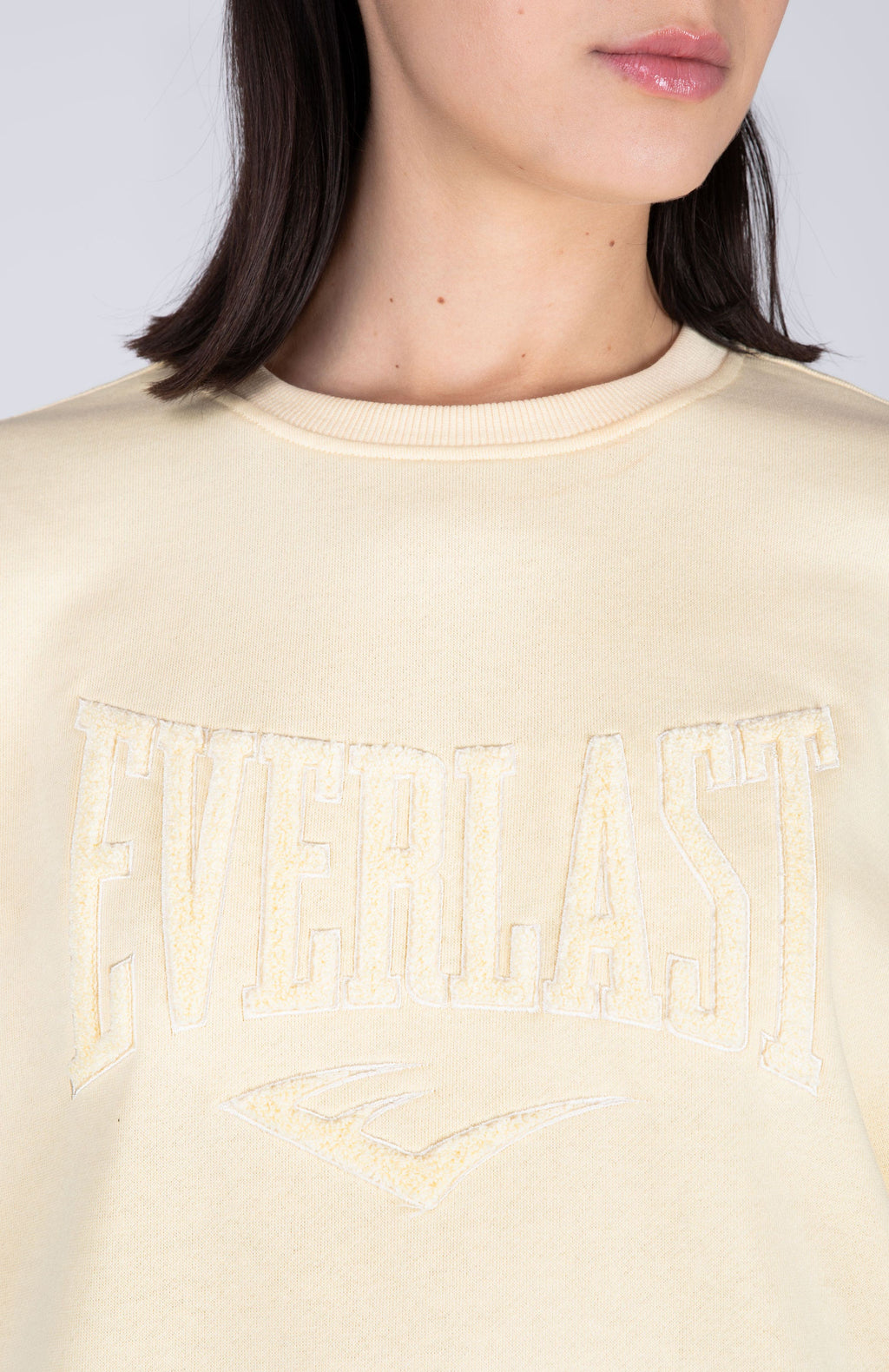 Poleron Crew Neck Aura Amarillo Everlast