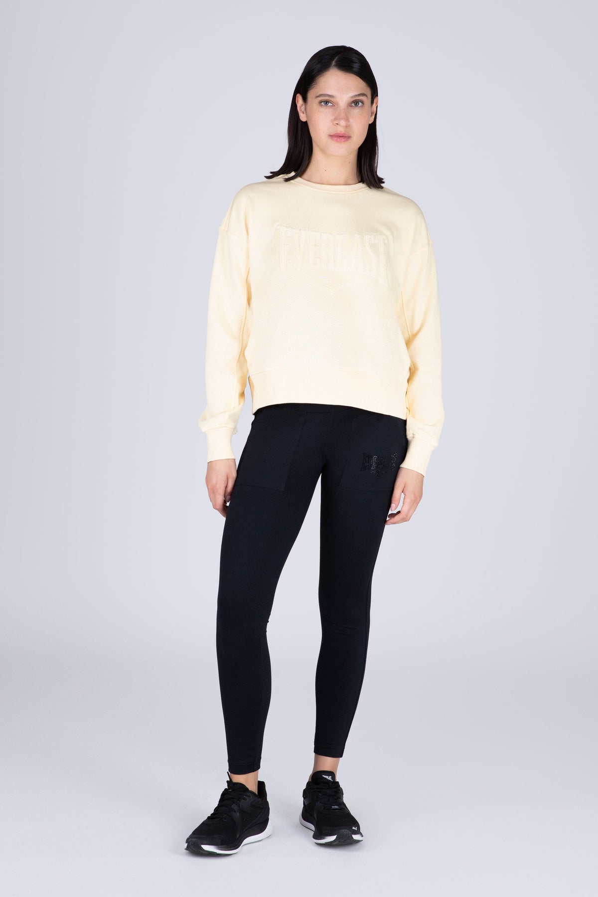 Poleron Crew Neck Aura Amarillo Everlast