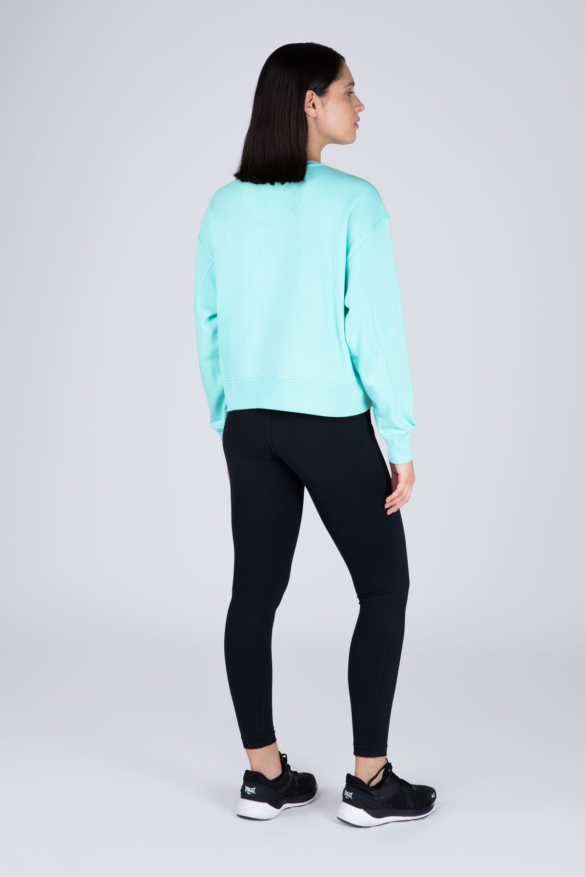 Poleron Crew Neck Aura Verde Everlast