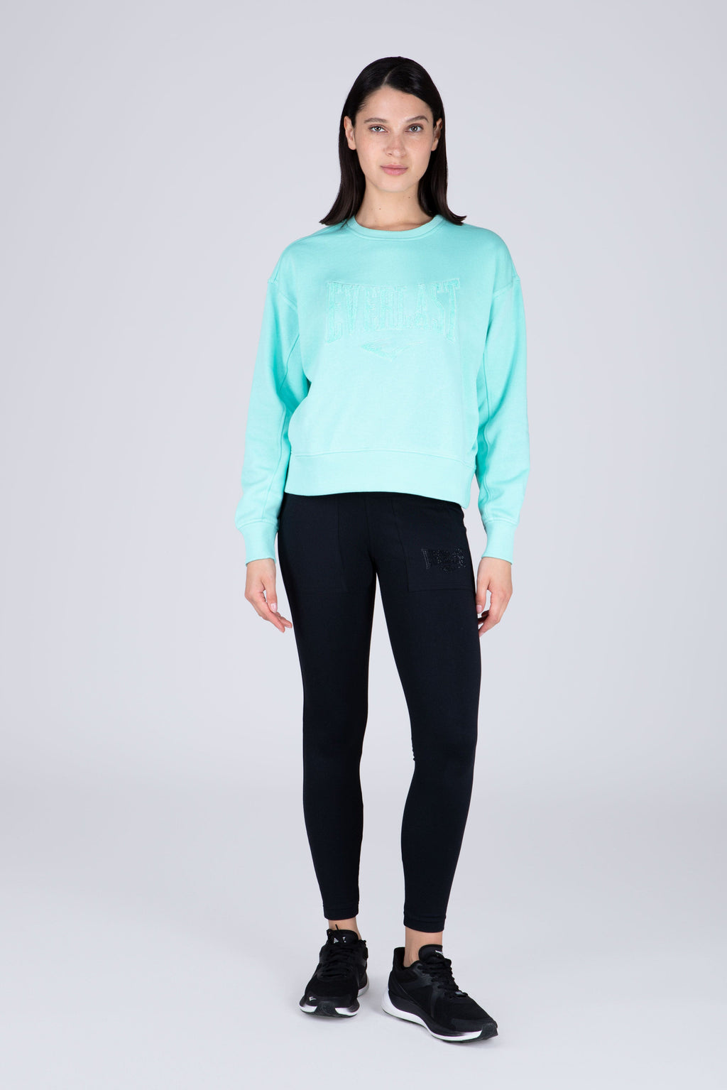 Poleron Crew Neck Aura Verde Everlast