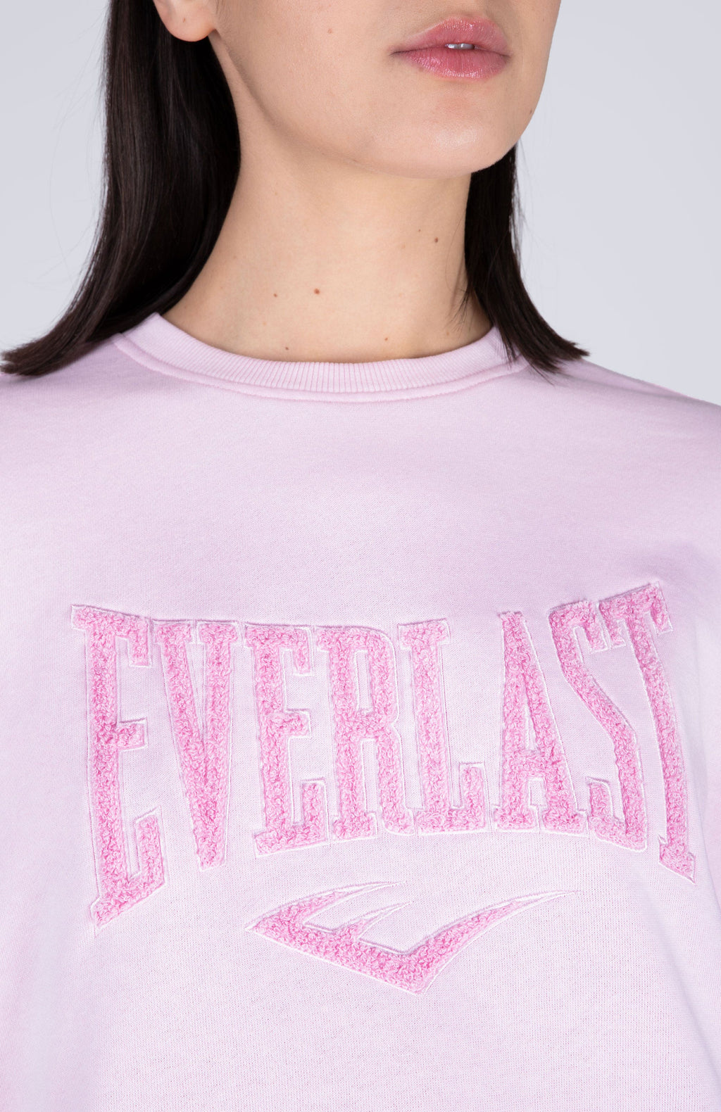 Poleron Crew Neck Aura Rosado Everlast