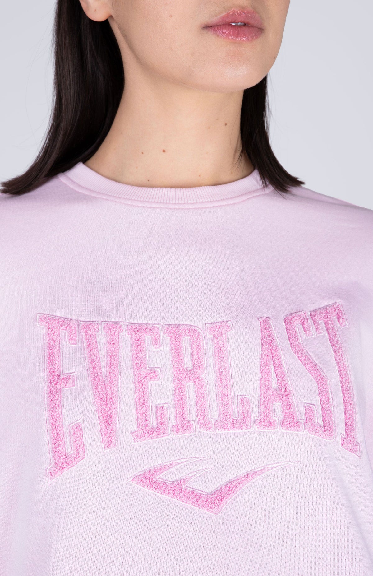 Poleron Crew Neck Aura Rosado Everlast