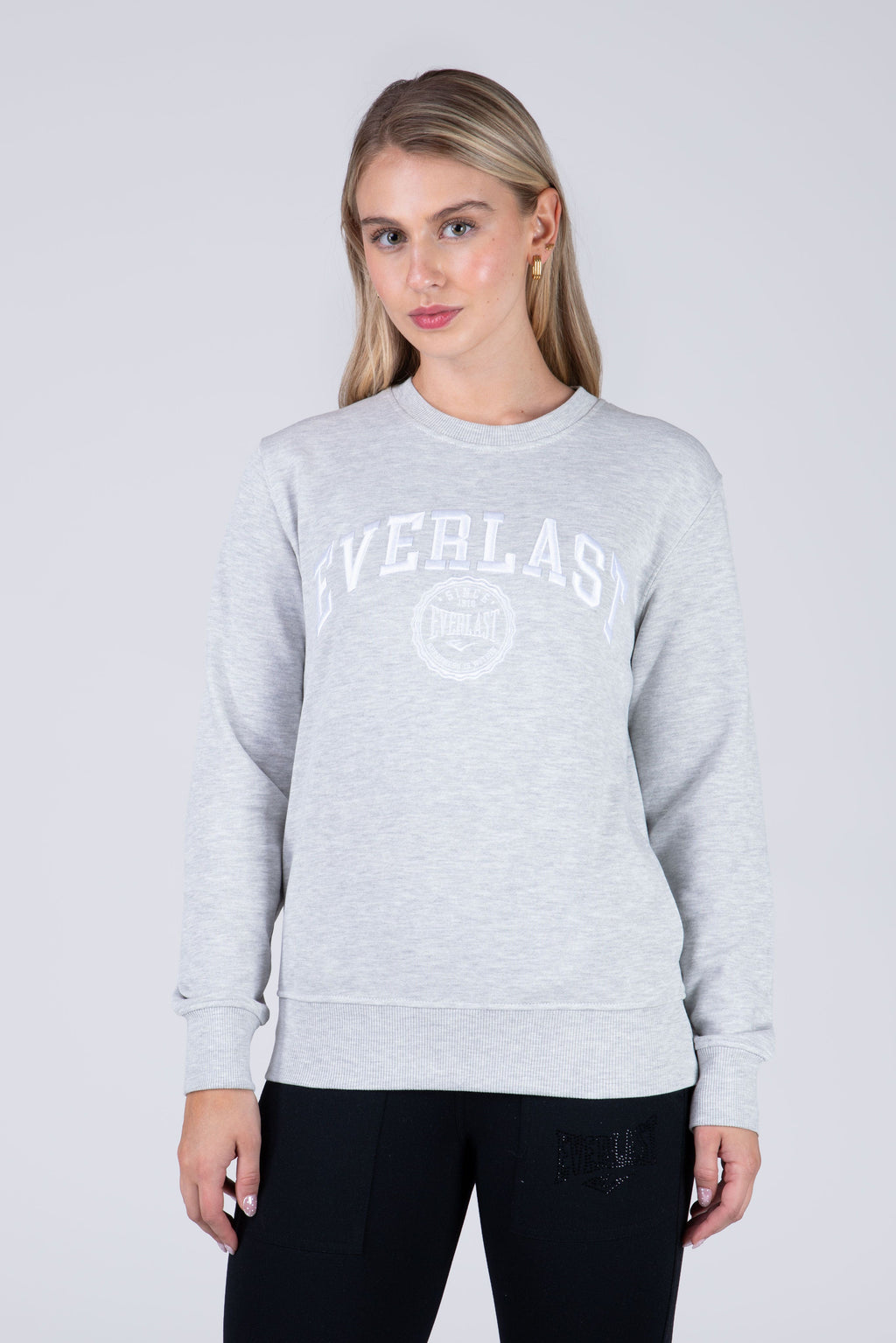 Poleron Crew Neck Moon Gris Everlast